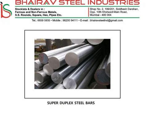 Stainless Steel Super Duplex Uns S Round Bar For Manufacturing