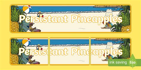 Tropical Pineapple Display Banner Teacher Made