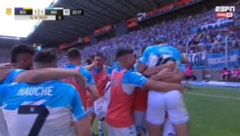 Gol Matías Rojas en Racing hoy mira el golazo a Boca Juniors para el 1