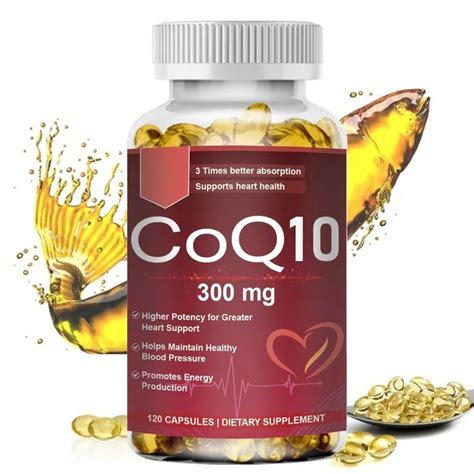 Jual 300 Mg High Potency Coenzyme Q10 Softgels Vegetarian No Gluten Promoting Cardiovascular