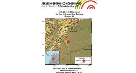 Temblor Hoy En Colombia Sismo De Sacudi Meta El Jueves De