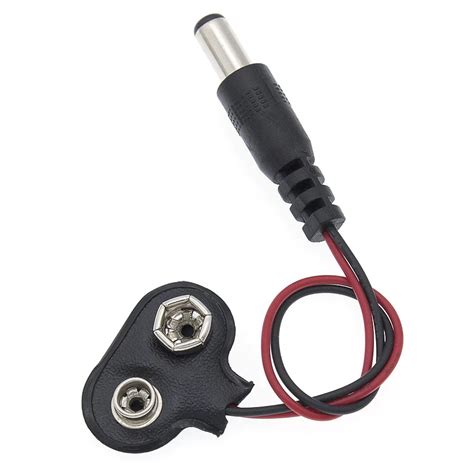 Conector Clip Para Bateria 9v Con Plug Dc Electronica Plett