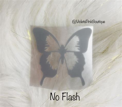 Reflective Butterfly Heat Transfer Sticker For Shoes Iron On Etsy