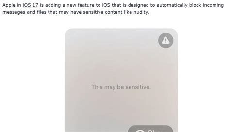 Apple Bans Porn IOS 17 Automatically Blocks Nude Photos IMedia