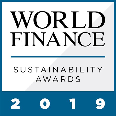 Sustainability Awards 2019 | World Finance