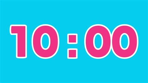 10 Minute Timer Countdown Clock With Start And End Sound Alerts Youtube