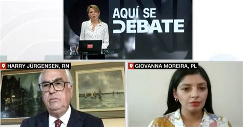 Aquí Se Debate candidatos a la CC Harry Jürgensen y Giovanna Moreira