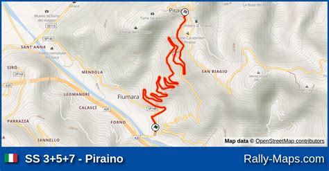 Ss Piraino Stage Map Rally Dei Nebrodi Crz Rally