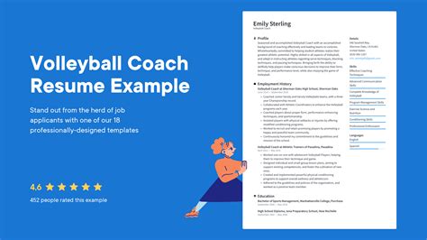 Volleyball Coach Resume Examples & Templates (2025) · Resume.io