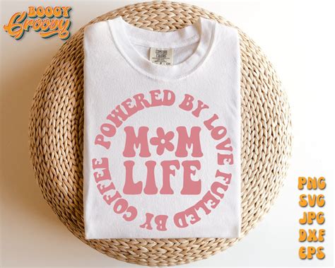 Mom Life Svg Trendy Retro Mom Svg Stacked Mama Svg Sweatshirt Svg