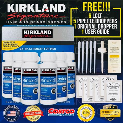 Sealed Box Bottles Original Kirkland Minoxidil W Lclt And