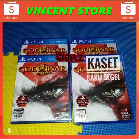 Jual PRODUK ORIGINAL Bd Ps4 Kaset Game GOD OF WAR 3 Remastered