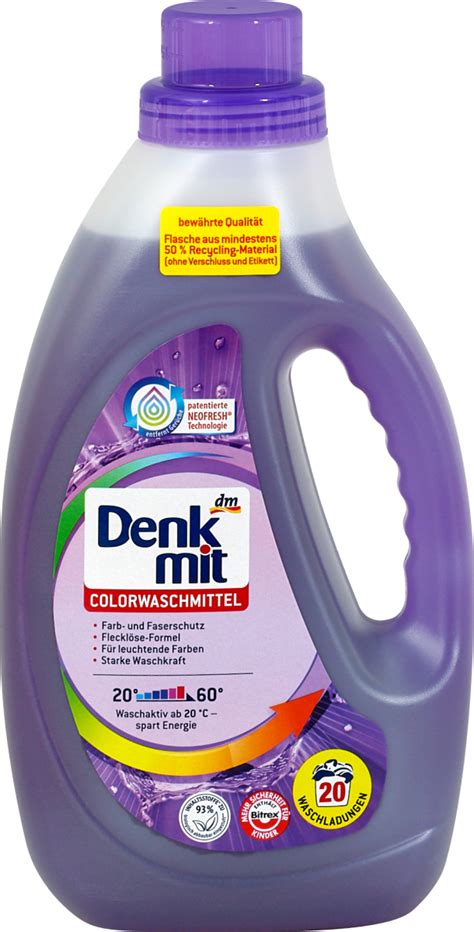 Denkmit Tekoči detergent za pranje barvnega perila 20 pranj