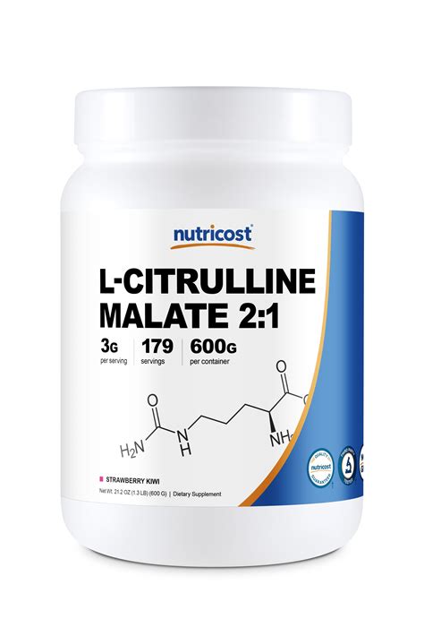 Nutricost L Citrulline Malate Grams Strawberry Kiwi Walmart