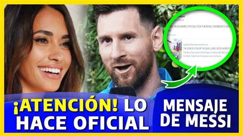 Doble Shock Mundial Anuncios Inesperados Sobre Leo Messi Sorprenden