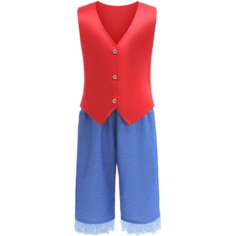 One Piece Live-action Luffy TV Series Children Kids Cosplay Costume Su ...