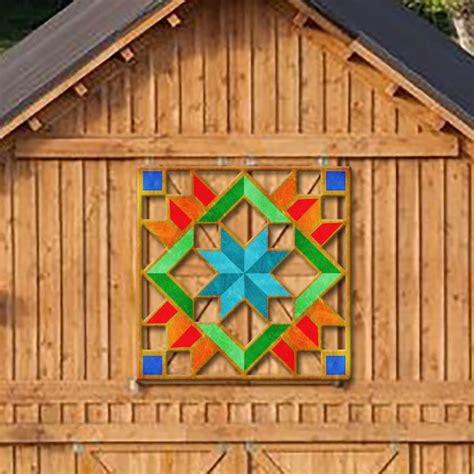 Carpenter Wheel Barn Quilt Etsy