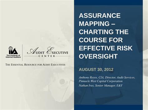 Pdf Assurance Mapping Charting The Course For Effective · Pdf File · 2012 08 29assurance