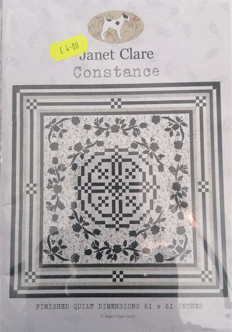 Janet Clare Constance Quilt Pattern Botanicals Edition Carls Craft Cabin