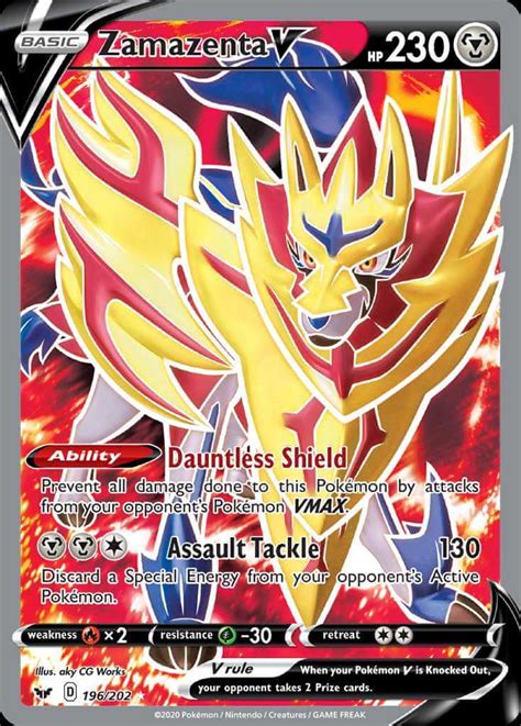 Zamazenta V Swsh Pok Mon Card Database Pokemoncard