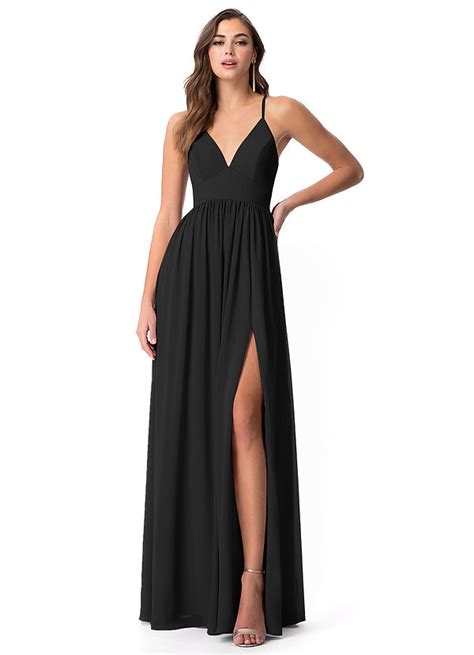 Black Azazie Aaida Bridesmaid Dresses Azazie