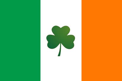 Comprar Bandera de Irlanda con Trébol