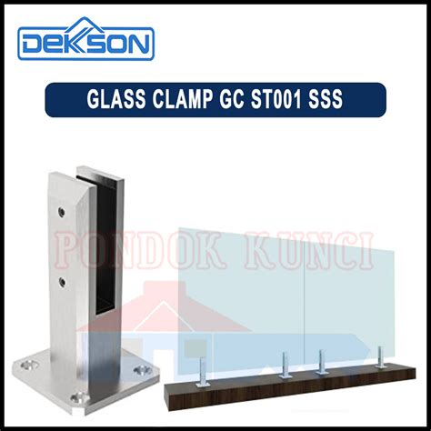 Jual Spigot Railing Tiang Jepit Partisi Kaca Dekkson St Sss Glass