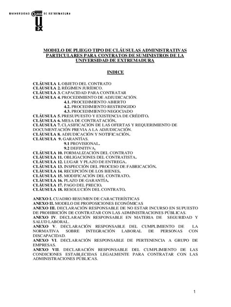 Completable En línea modelo de pliego tipo de clusulas administrativas