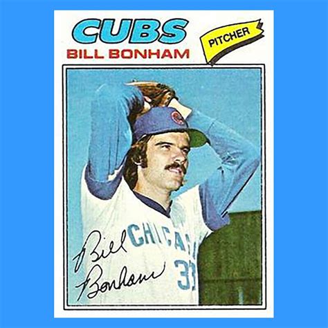 1977 Topps Baseball 446 Bill Bonham Base Chicago Cubs VG EX EBay