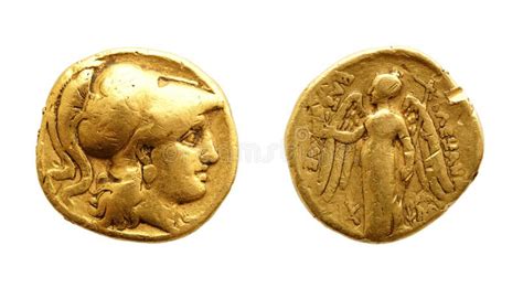 Ancient Greek Gold Coin Alexander the Great Stock Image - Image of ...