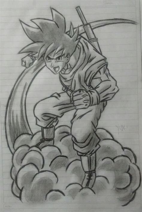 Goku Pencil Drawing