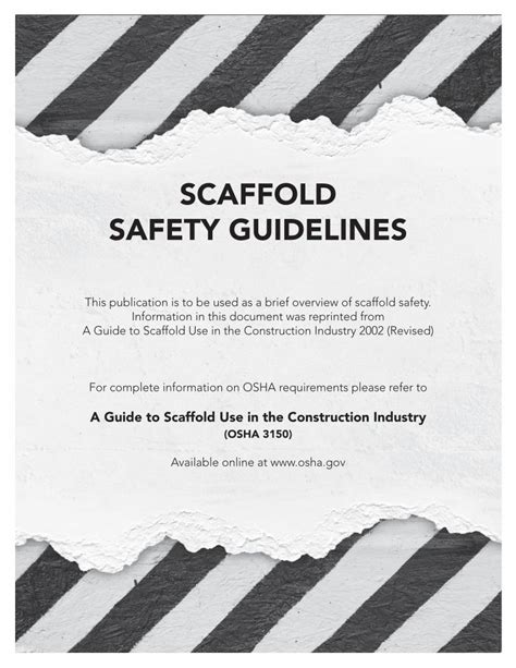 PDF SCAFFOLD SAFETY GUIDELINES Granite Industries SAFETY GUIDELINES