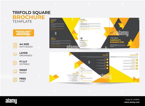 Modern Creative Bifold Trifold Brochure Template Pages Pages