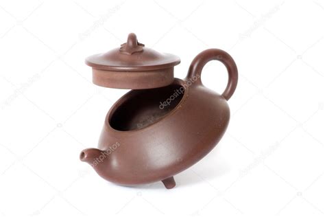 Brown ceramic chinese teapot — Stock Photo © ishmel #1294288