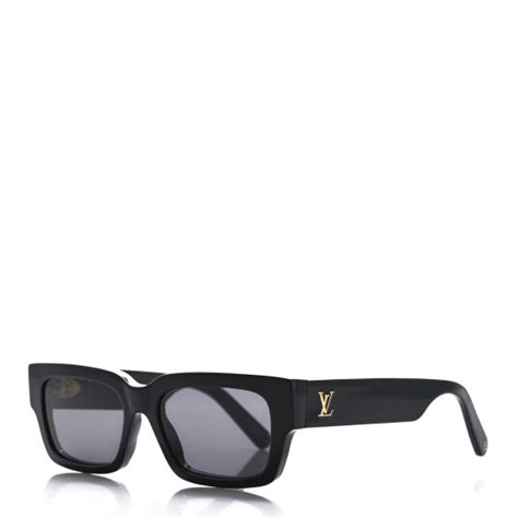 Louis Vuitton Acetate Lv Frame Rectangle Sunglasses Z1722w Black 1371234 Fashionphile