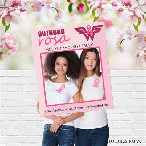 Moldura Personalizada Outubro Rosa Elo7 Produtos Especiais