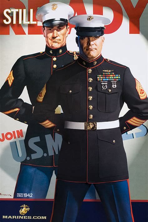 Original American Marines Recruiting Poster Still Ready David Pollack