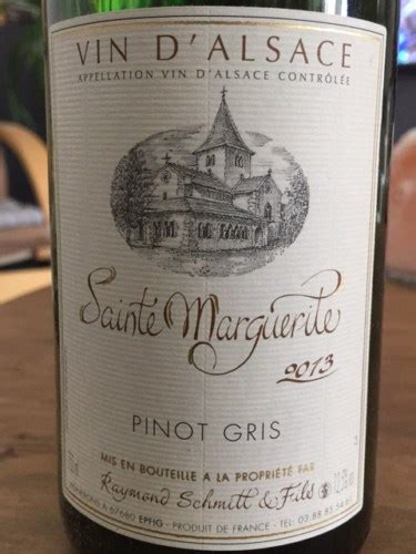 Raymond Schmitt Fils Sainte Marguerite Pinot Gris Vivino Us