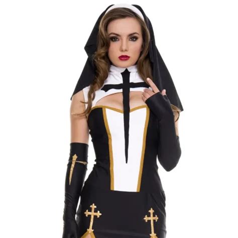 Women S Sexy Nun Cosplay Costumes Halloween Fantasia Fancy Dress Cos