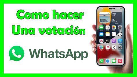 Como hacer una votación en WhatsApp YouTube