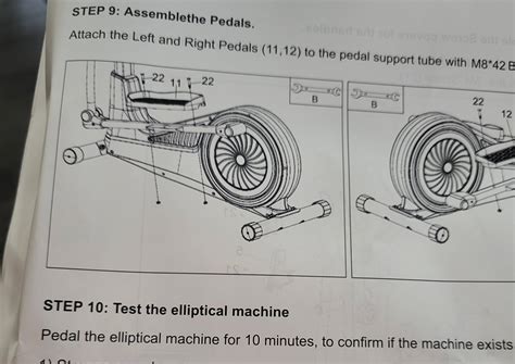 The assembly instructions for my new elliptical machine got strangely
