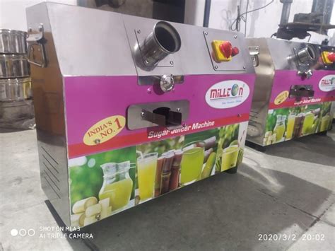 Commercial Semi Automatic Sugarcane Juice Machine Yield 150 350 Ml