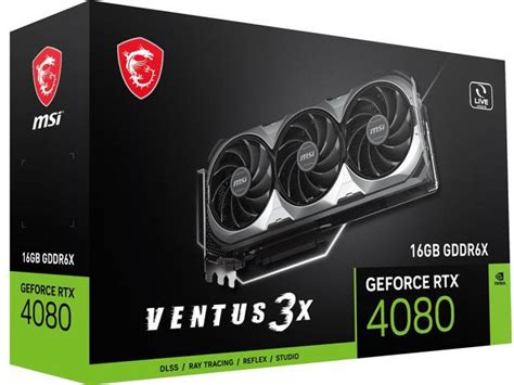 Msi Ventus Geforce Rtx 4080 Video Card Rtx 4080 16gb Ventus 3x Neweggca