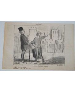 Karikatur Honor Daumier Aktualites Original Lithographie Aus