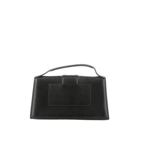 Sac Bandouli Re Bambino Jacquemus Cuir Noir Monogram Paris