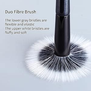 Amazon MSQ Stipple Blush Brushes 2PCS Duo Fiber Stippling Brush