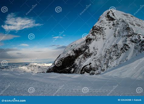 The Monch Mountain stock photo. Image of beauty, glaciers - 52634288