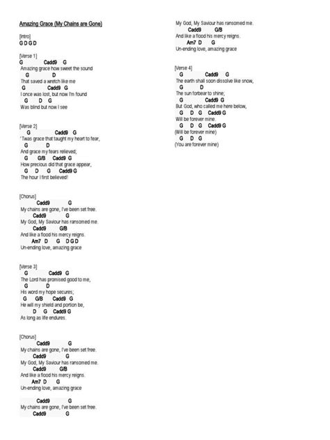 Amazing Grace Lyrics | PDF