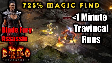 Mf Blade Fury Assassin Travincal Sub Minute Runs Diablo