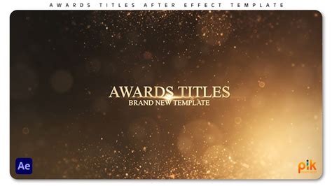 Awards Titles Free After Effects Template Pik Templates Youtube